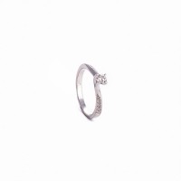 Μονόπετρο Κ18 natural diamonds 
