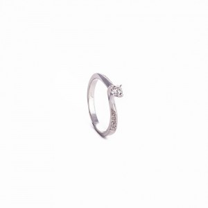 Μονόπετρο Κ18 natural diamonds 